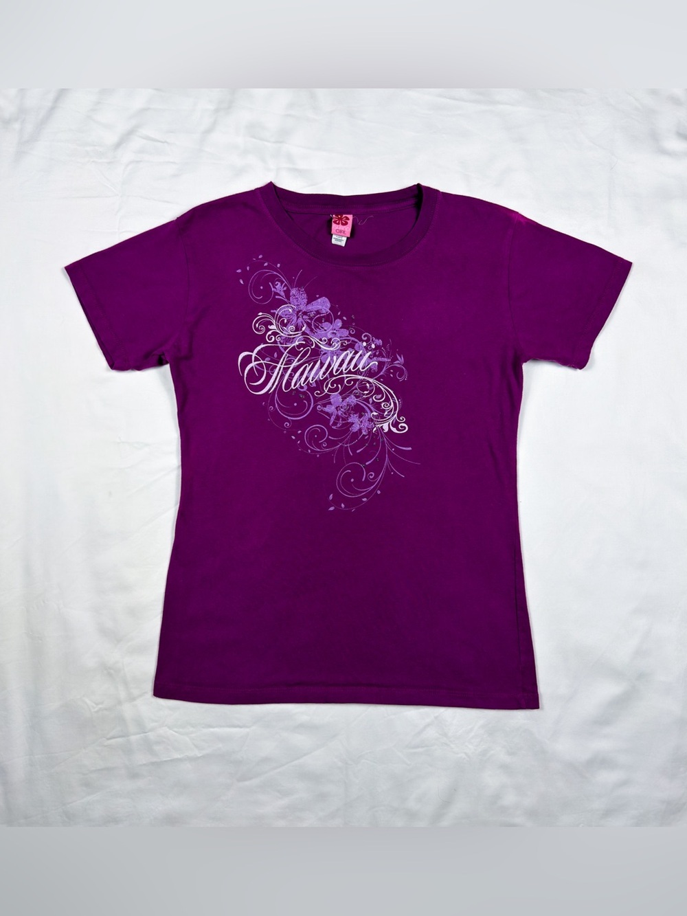 Y2K Hawaii Cropped Baby Tee